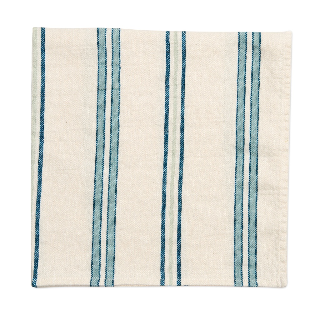 Bistro Stripe Napkin Aqua