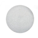 Basketweave Placemat Silver/White