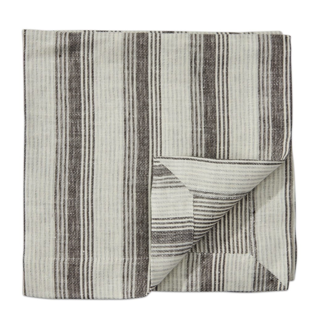 Reversible Stripe Napkin Espresso