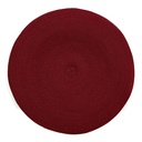Red-Tone Round Placemats