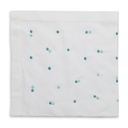 Scattered Dots Embroidered Napkin Aqua