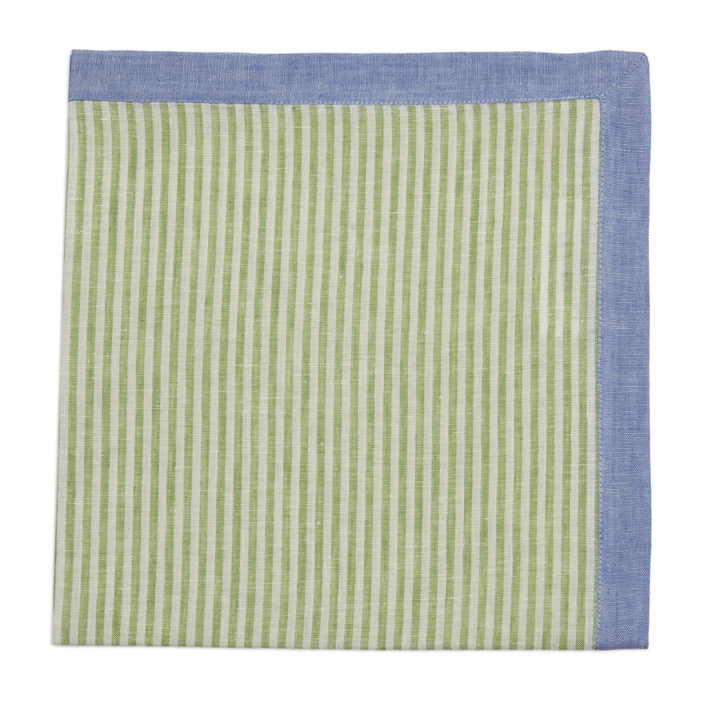 Seersucker Border Napkin Colony Blue