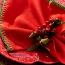 Blanket Stitch Embroidered Napkin