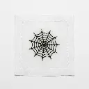 White Haunted Elegance Cocktail Napkin-Web.webp