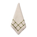Flax Grams Embroidered Napkin
