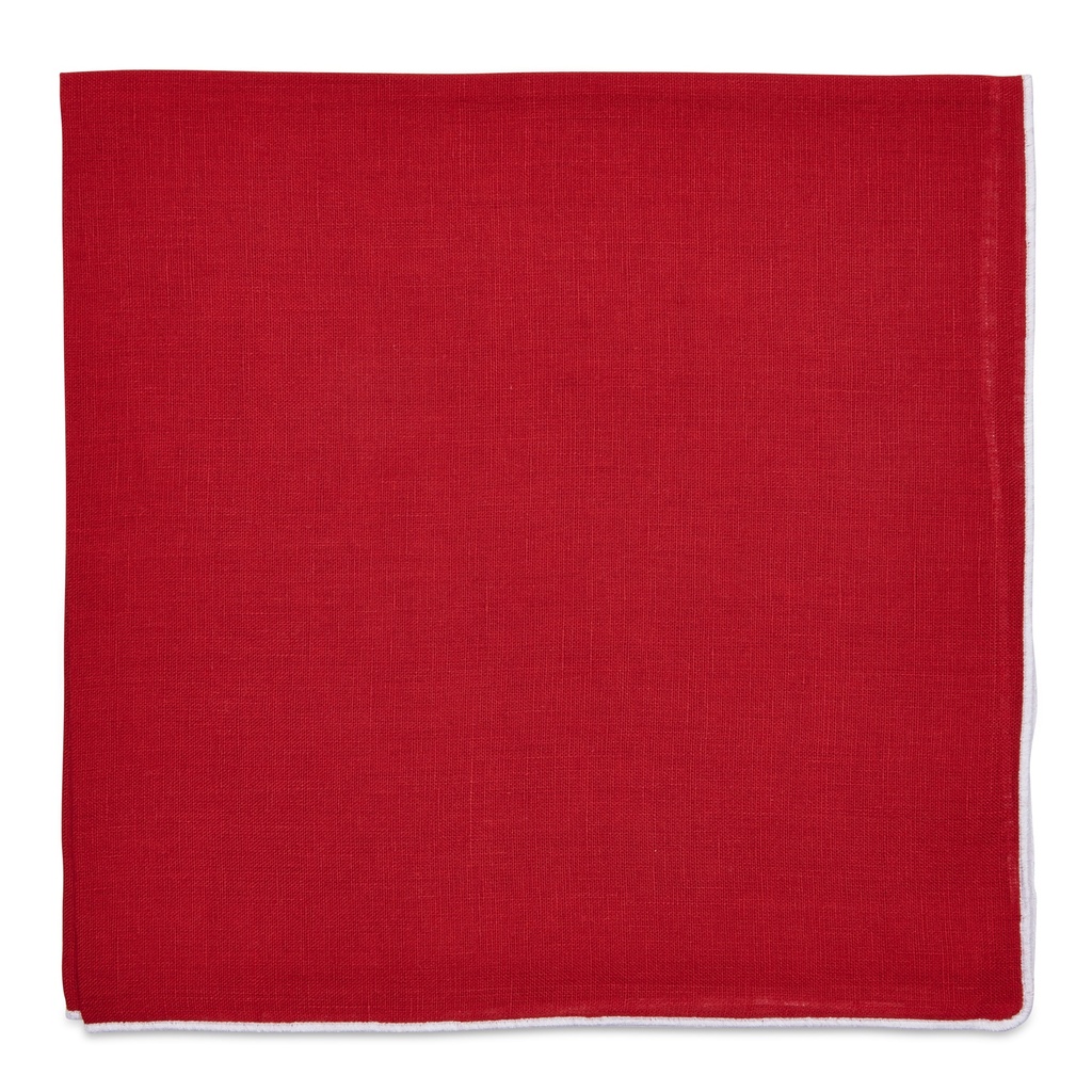 White Contrast Edge Napkin