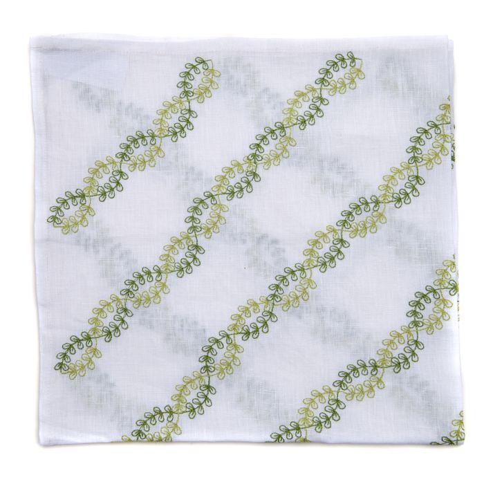 2-Tone Vine Embroidered Napkin