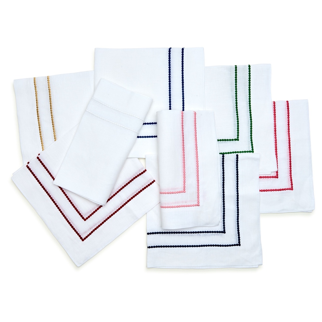 Deborah Rhodes Bauble Embroidered Napkin