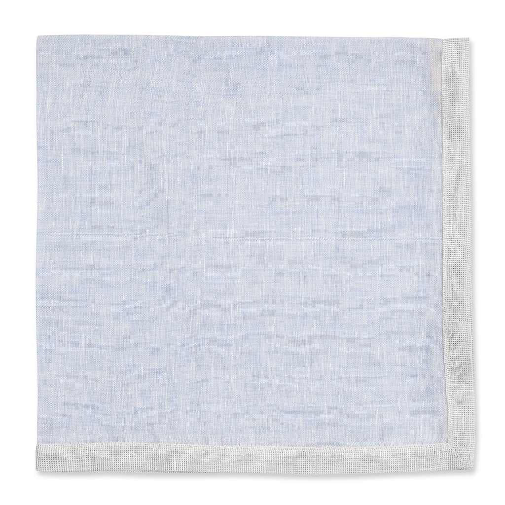 Vintage Silver Metallic Border Napkin