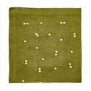 White Scattered Dots Embroidered Napkin