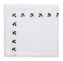 French Mum Embroidered Napkin