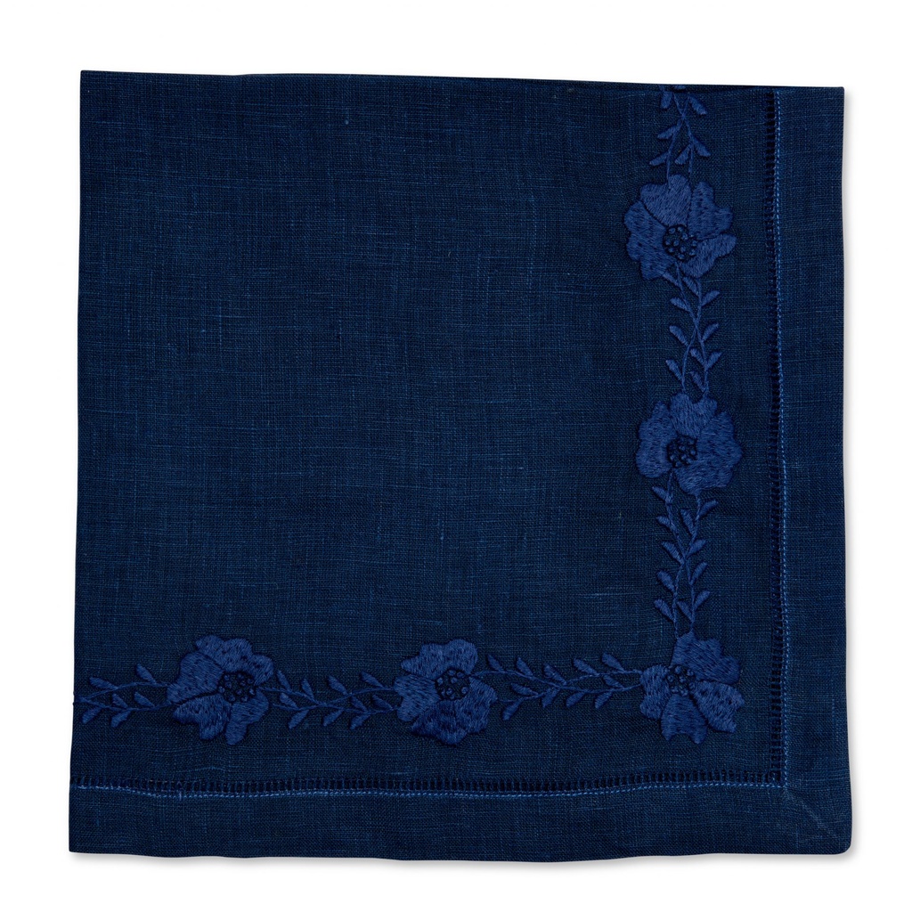 Floral Petal Embroidered Napkin