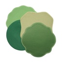 Green Tone Round Placemats