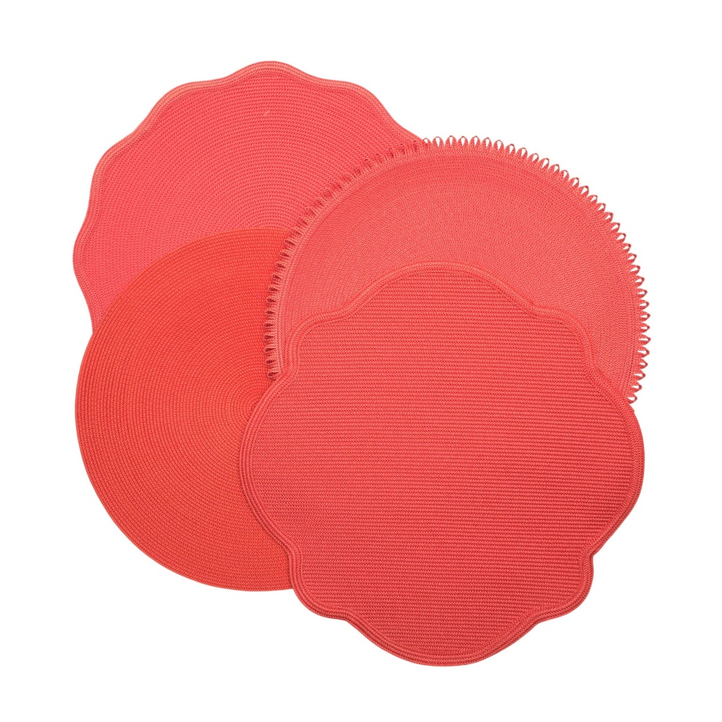 Orange Tone Round Placemats