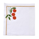 Fruit Blossom Embroidered Napkin