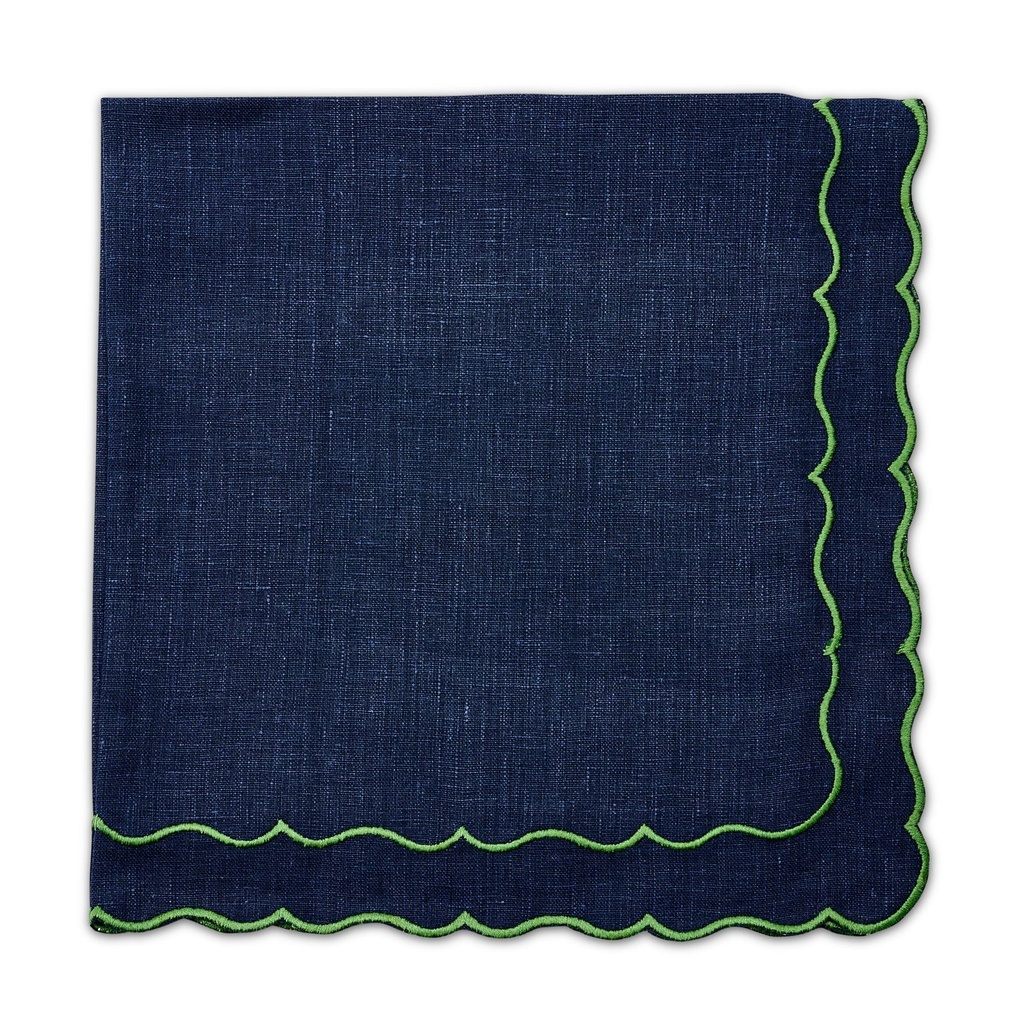 Double Scallop Embroidered Napkin