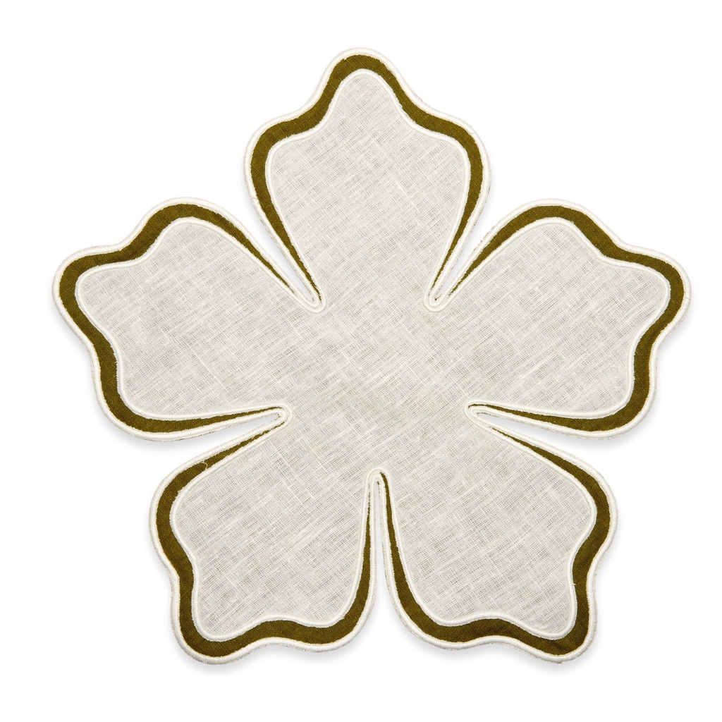 Linen Hibiscus Placemat