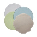 Silver 2-Tone Round Placemats