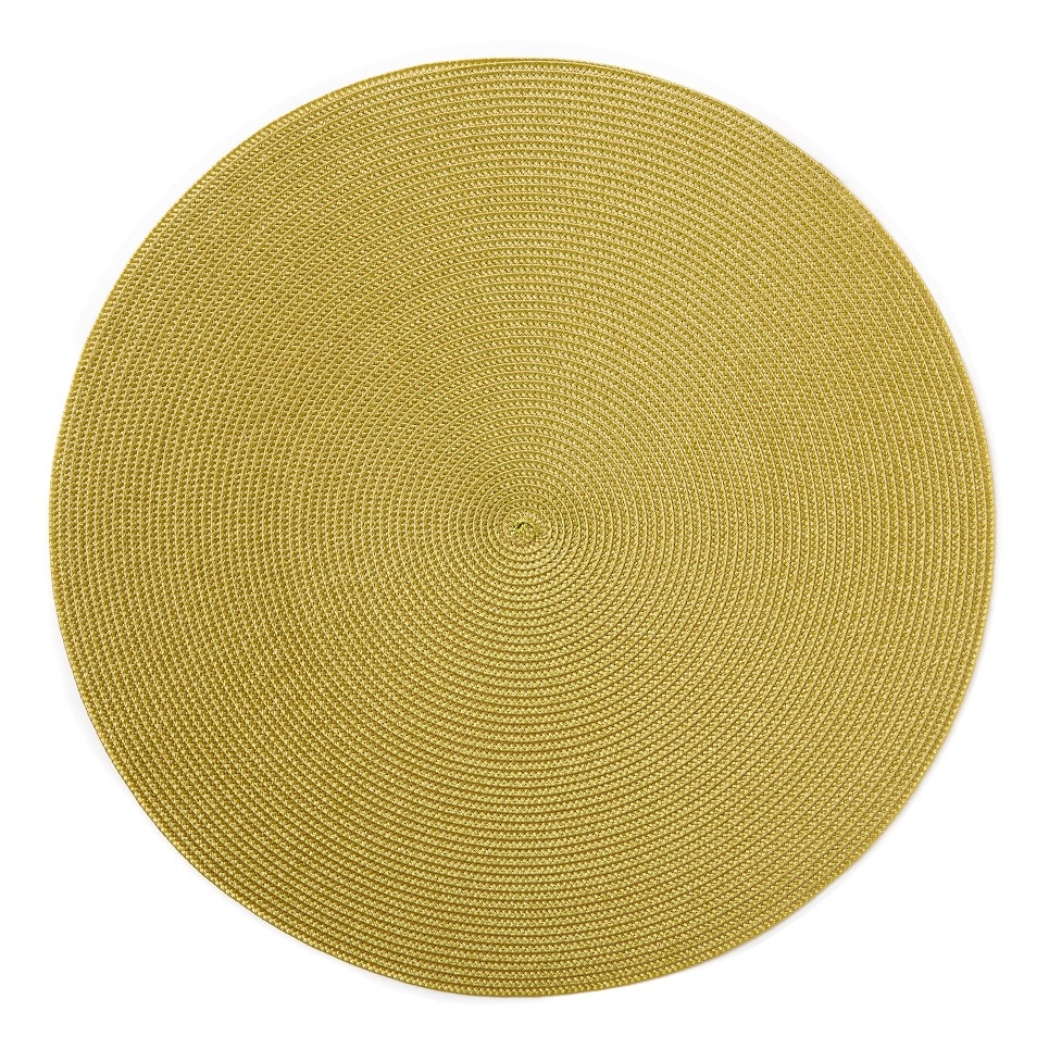 Gold 2-Tone Round Placemats