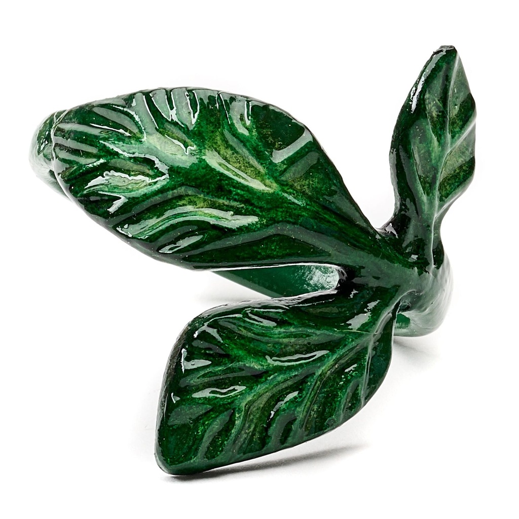Basil Leaf Resin Napkin Ring
