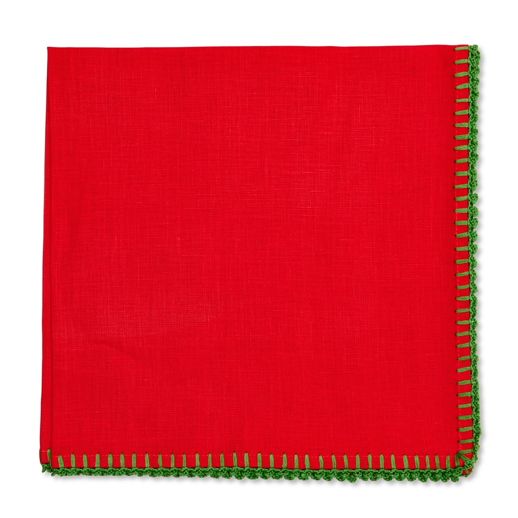 Blanket Stitch Embroidered Napkin