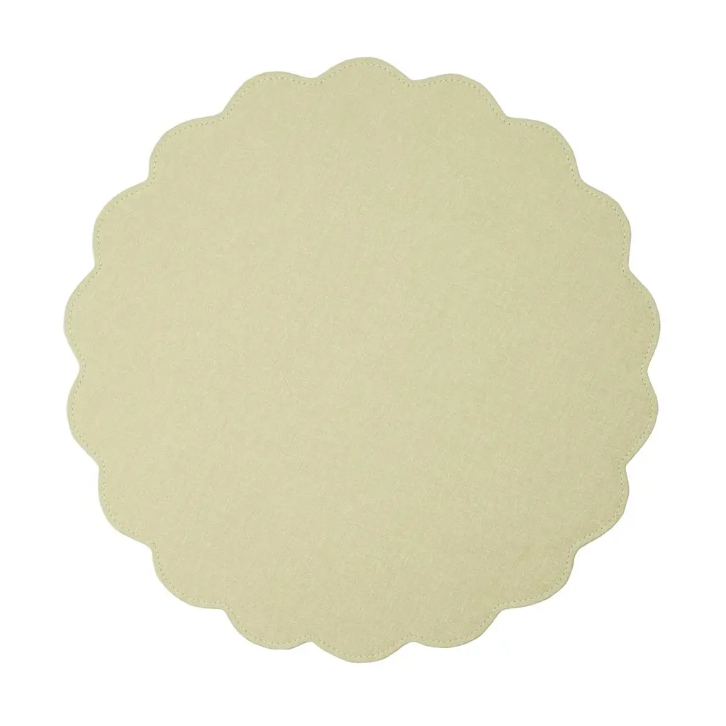 Victoria Round Scallop Placemat
