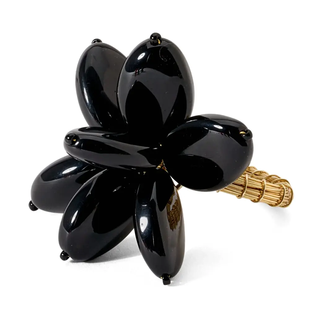 Mod Stone Flower Napkin Ring