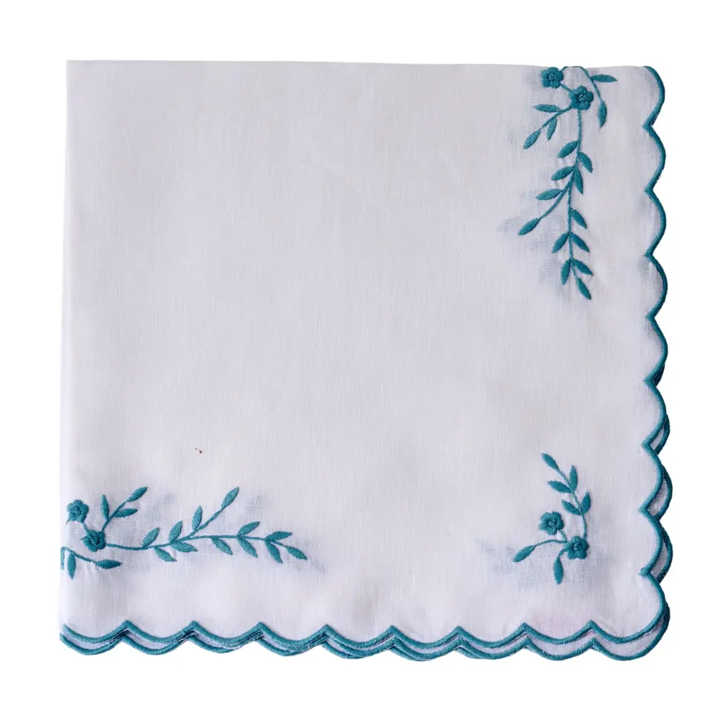 French Garden Embroidered Napkin