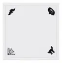 White Haunted Elegance Embroidered Napkin
