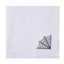 White Haunted Elegance Embroidered Napkin