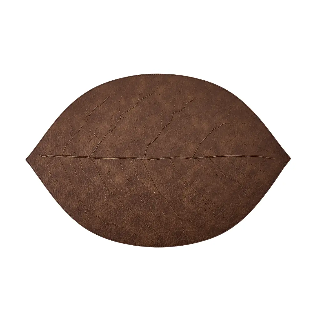 Sedona Embroidered Leaf Placemat - 19" x 13"