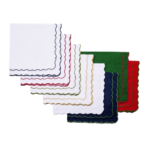 Double Scallop Embroidered Napkin