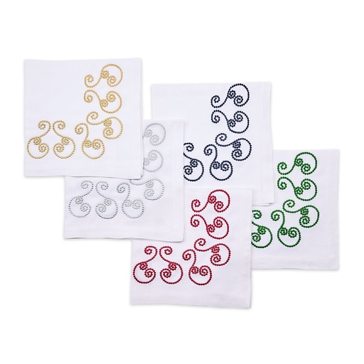 Scroll Embroidered Napkin