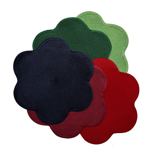 Poppy Linen Braid Placemat