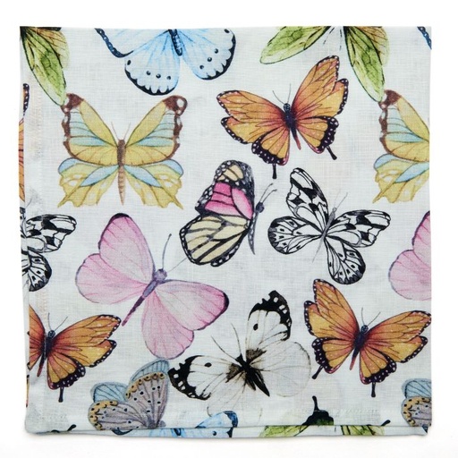[59-0004] Pastel Butterflies Napkin