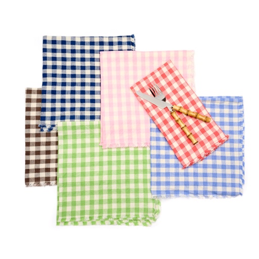Provence Check Napkin