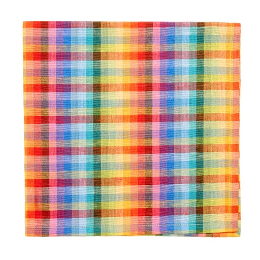 [59-4172] 22" Vivid Plaid Napkin