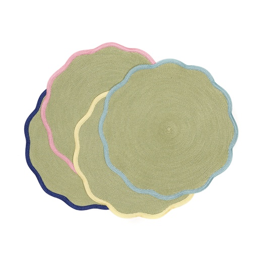 Summer Border Scallop Placemat
