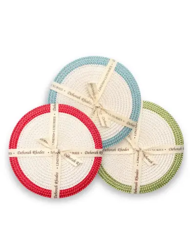 Mod Round Border Coaster (Set of 4)