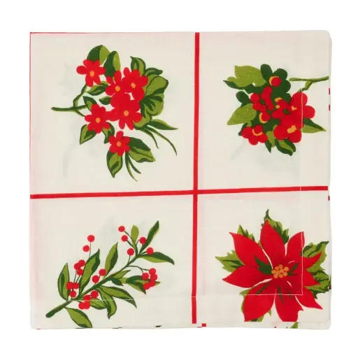 [59-0020] Festive Florals Printed Napkin