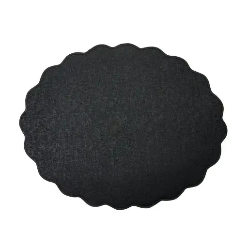 Victoria Oval Scallop Placemat - 20"x16"