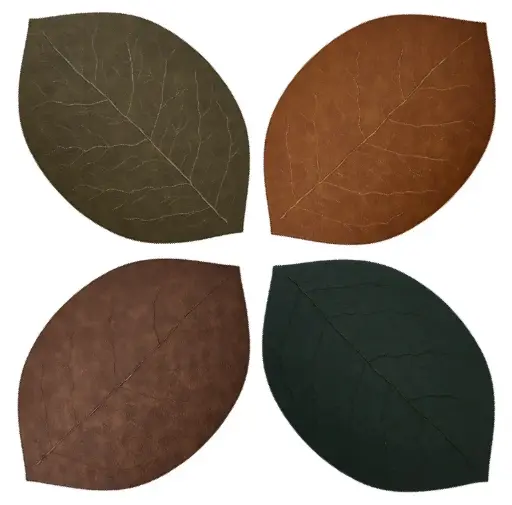 Sedona Embroidered Leaf Placemat - 19" x 13"