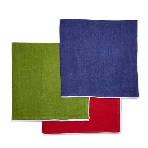 White Contrast Edge Napkin