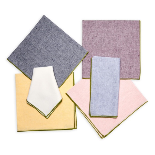 Piped Chambray Napkin