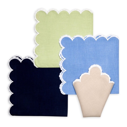 Petal Scallop Embroidery Napkin