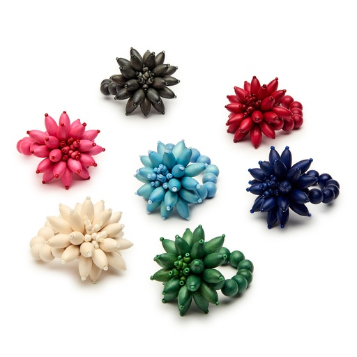 Wooden Dahlia Napkin Ring