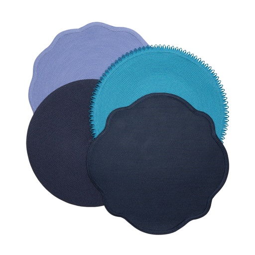 Blue Tone Round Placemats
