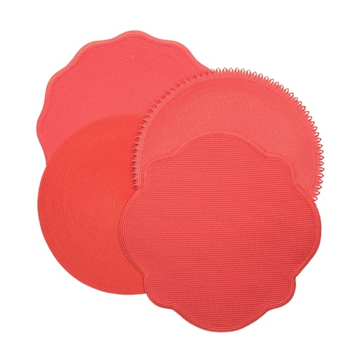 Orange Tone Round Placemats