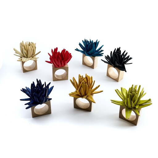 Wood Starburst Napkin Ring