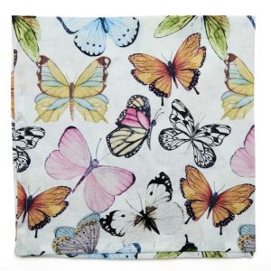 Pastel Butterflies Printed Napkin - Deborah Rhodes